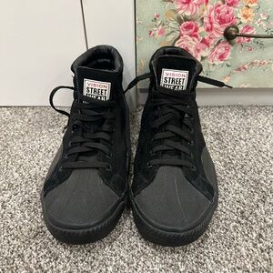 Vision Street Wear Black High-Top Sneakers